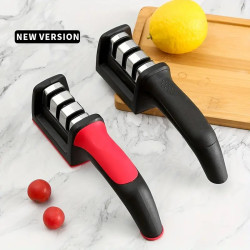 3-Stage Knife Sharpener with Ergonomic Handle
