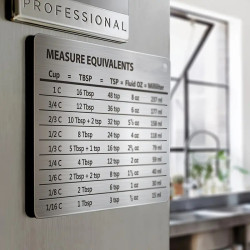 Stainless Steel Measurement Conversion Magnet for Kitchen
