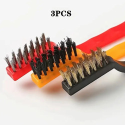 3-Piece Brass and Stainless Steel Wire Brush Set